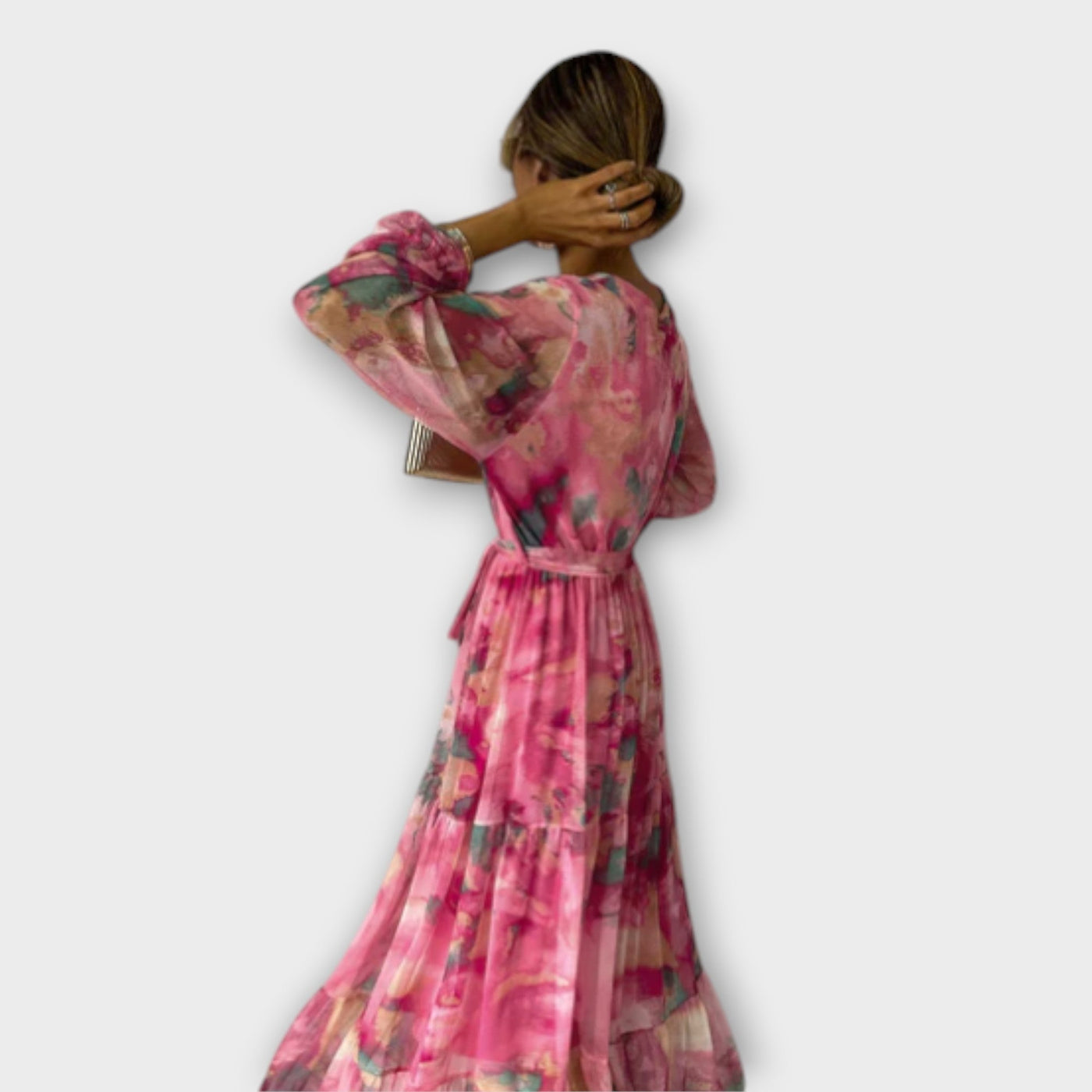 Evelyn | Watercolor Maxi Dress