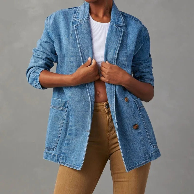 Ella™ | Denim Blazer Jacket