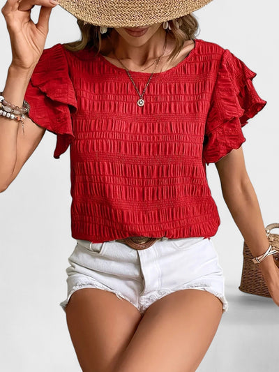 Charmaine | Light & Breezy Blouse with Fun Ruffles