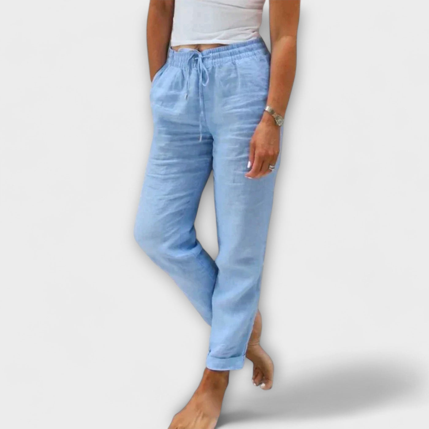 Stacy | Lightweight Linen Trousers