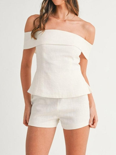 Morgan & Stella Vermont™ | White Cotton and Linen Two-piece Suit