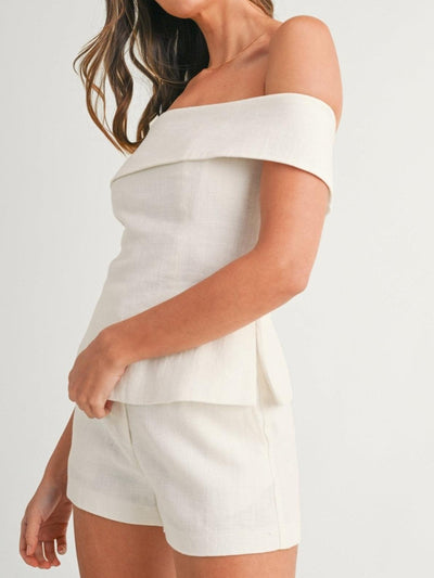Morgan & Stella Vermont™ | White Cotton and Linen Two-piece Suit