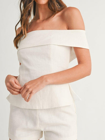 Morgan & Stella Vermont™ | White Cotton and Linen Two-piece Suit