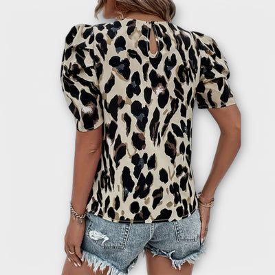 Amelia | Blouse with Animal Print