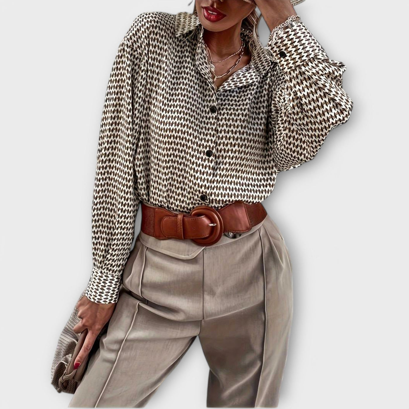 Ashley | Vintage Long-Sleeved Blouse