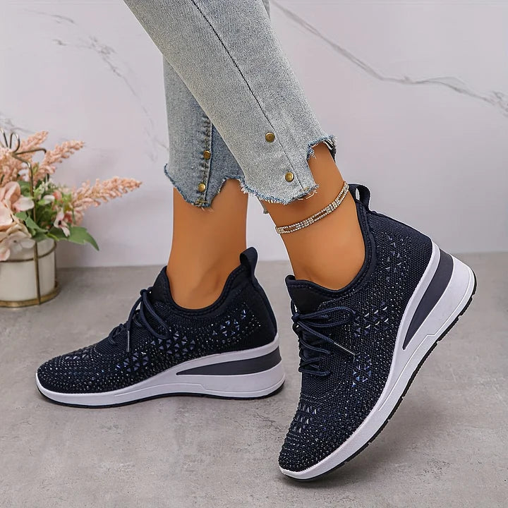 Estelle | Orthopedic sneakers with sparkling rhinestones