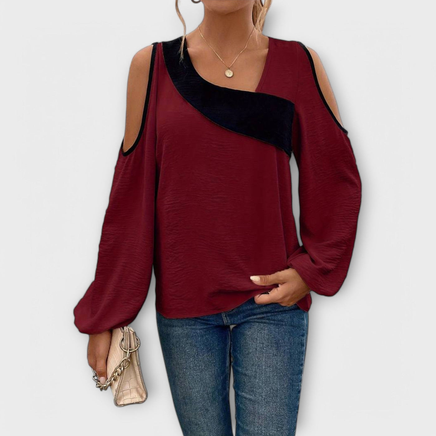 Scarlett | Color Block Blouse