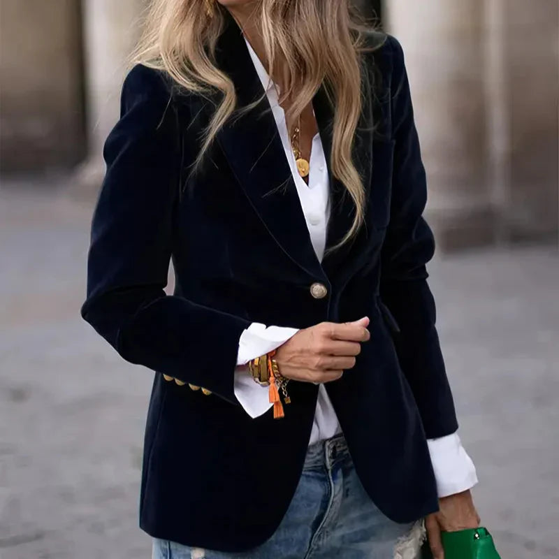 Savannah™ | Elegant Velvet Blazer