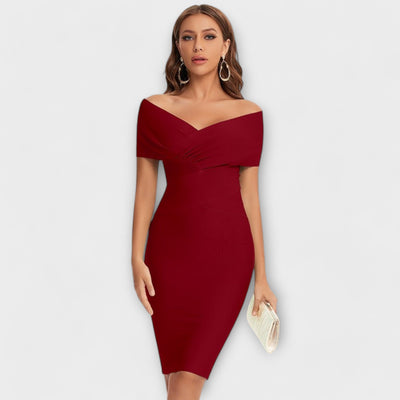 Giorgia | Elegant dress with V-neckline