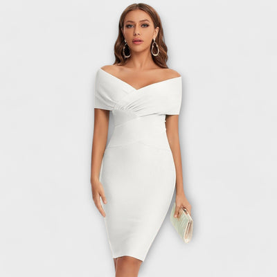 Giorgia | Elegant dress with V-neckline