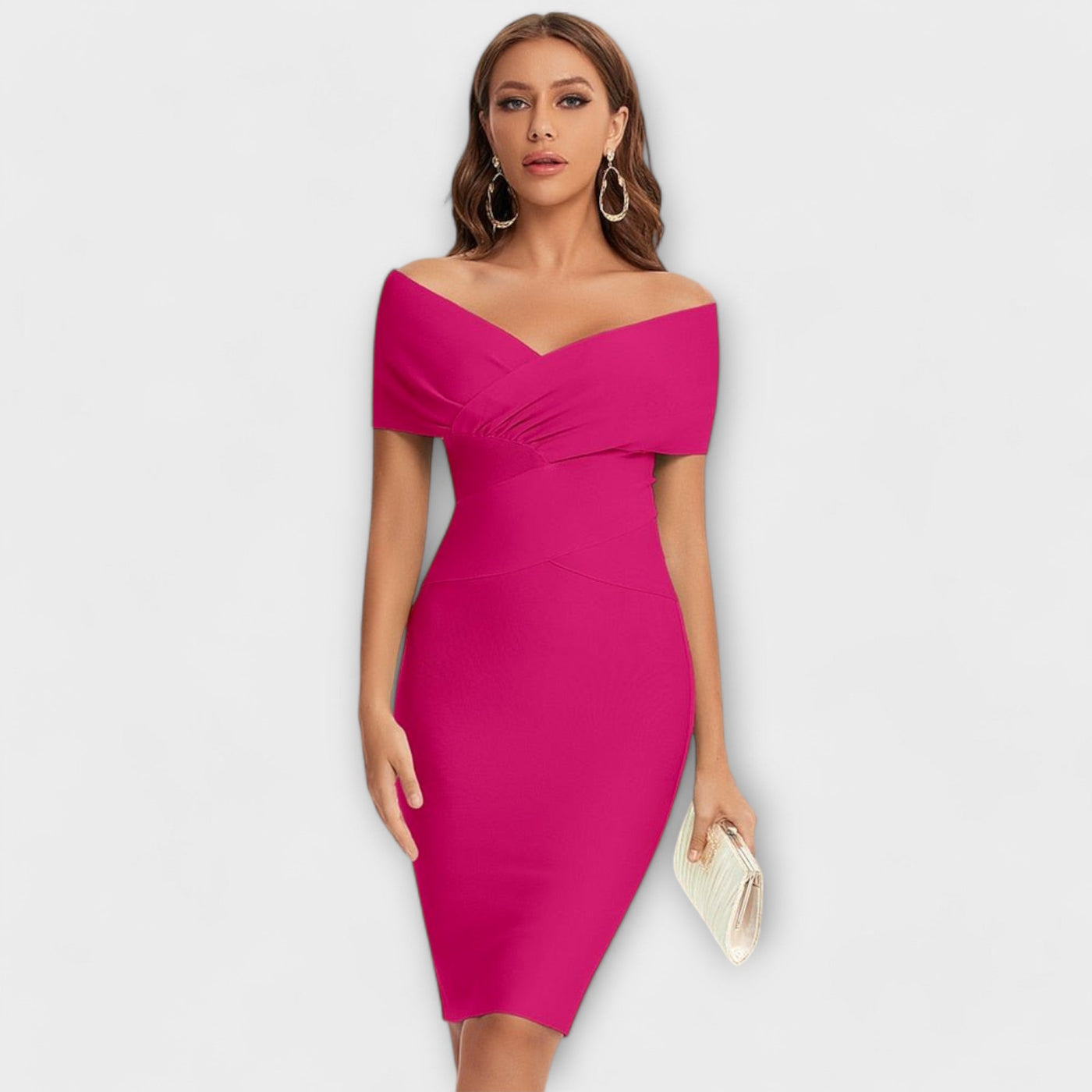 Giorgia | Elegant dress with V-neckline