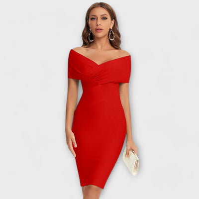 Giorgia | Elegant dress with V-neckline