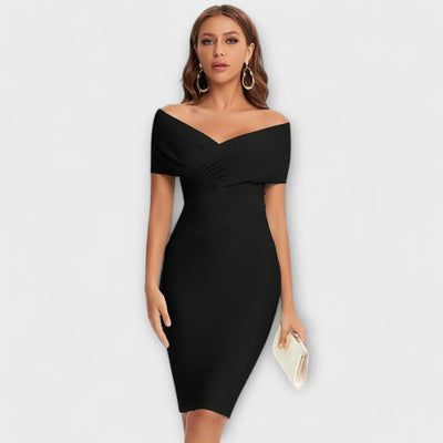 Giorgia | Elegant dress with V-neckline