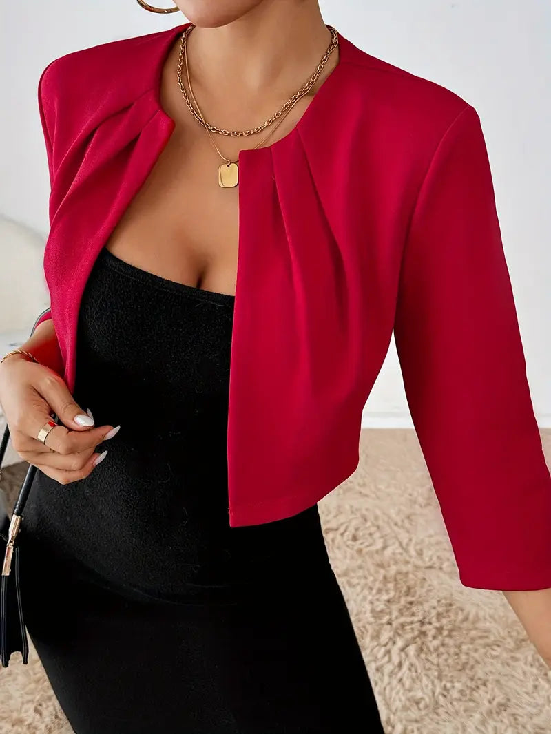 Madison™ | Stylish Pleated Collar Blazer