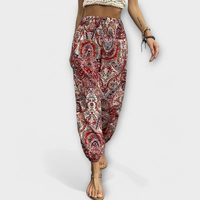 Scarlett | Pants with Ethnic Graphic Print