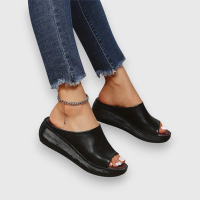 Amelie | Soft Faux-Leather Sandal