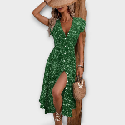 Nera | Polka Dot Midi Dress
