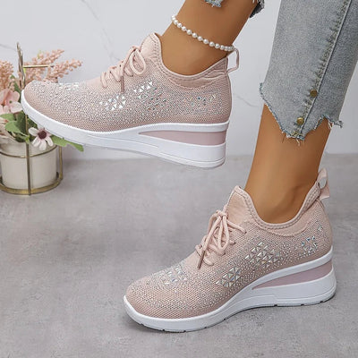 Estelle | Orthopedic sneakers with sparkling rhinestones