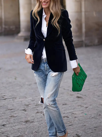 Savannah™ | Elegant Velvet Blazer