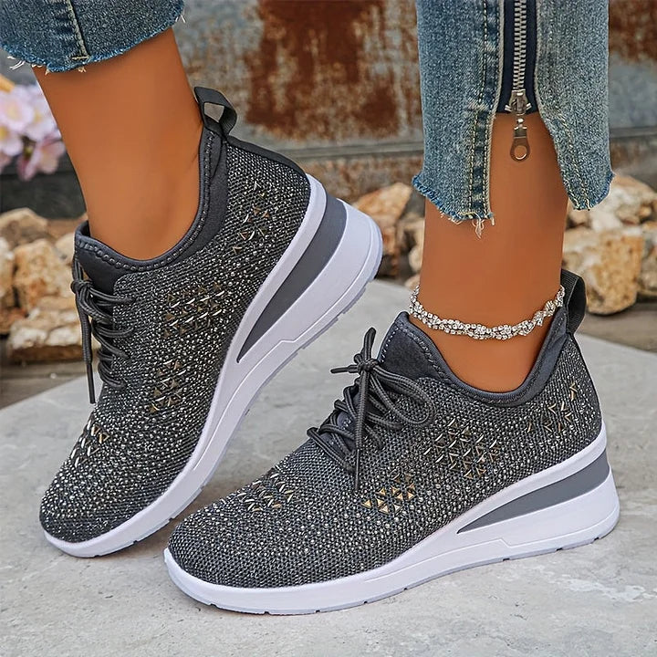 Estelle | Orthopedic sneakers with sparkling rhinestones