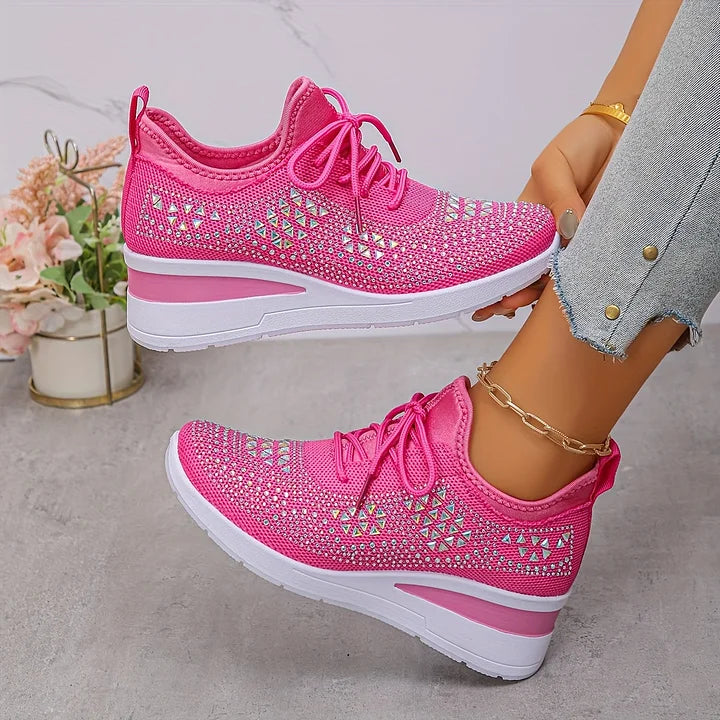 Estelle | Orthopedic sneakers with sparkling rhinestones