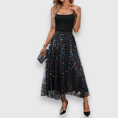 Leonie | Mixed Polka Dot Skirt