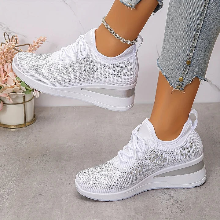 Estelle | Orthopedic sneakers with sparkling rhinestones