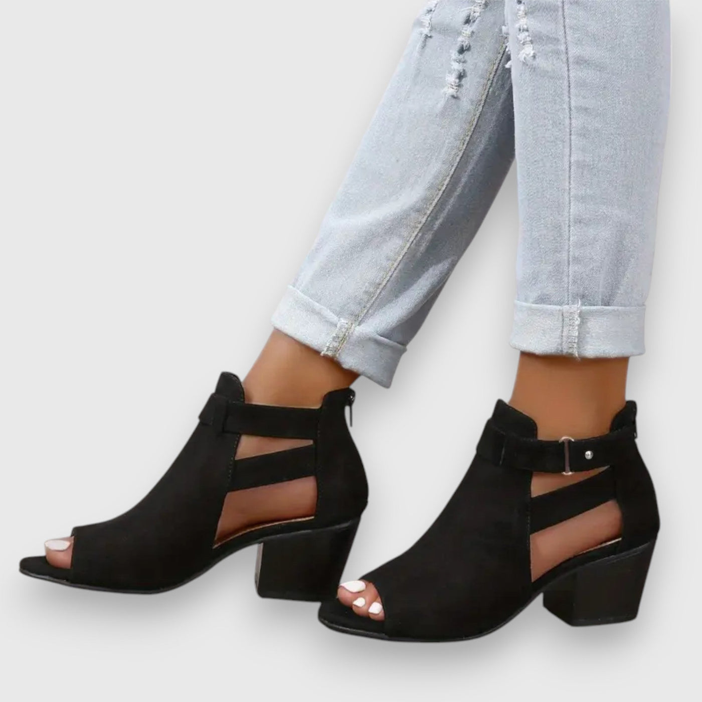 Nadine | Sandals with Thick Heels