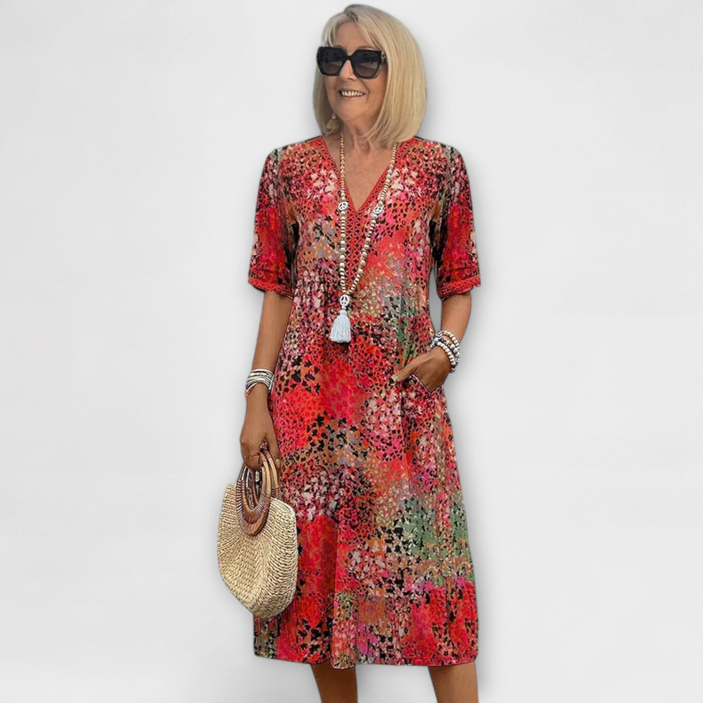 Jasmine | Vibrant Floral Dress