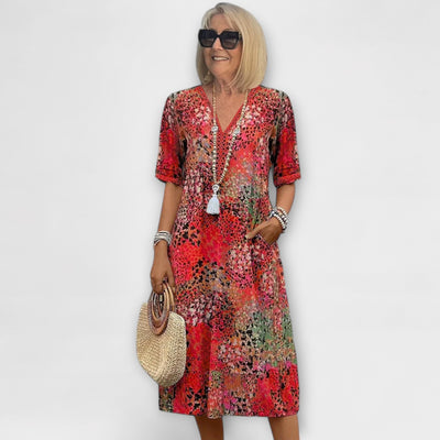 Jasmine | Vibrant Floral Dress