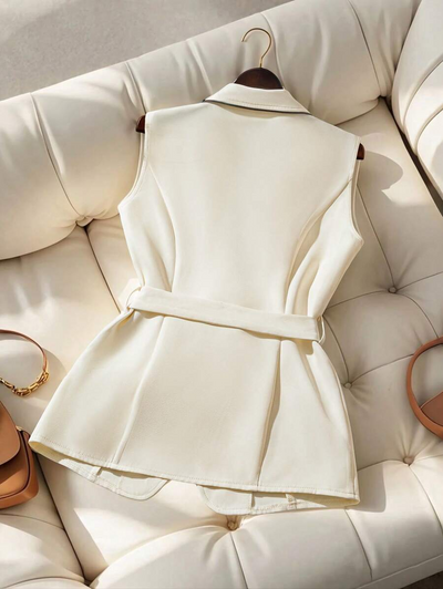 Sophia™ | Elegant Vest With Belt