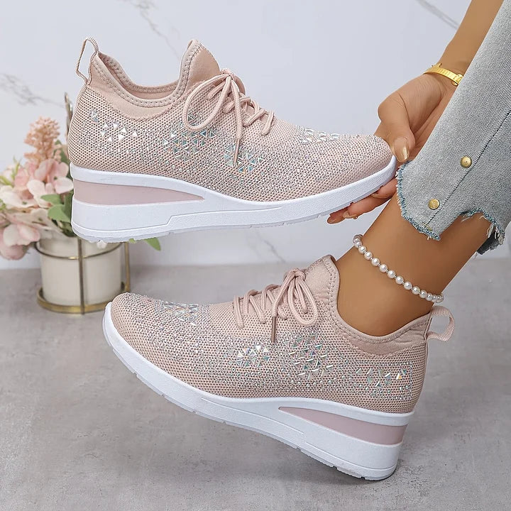 Estelle | Orthopedic sneakers with sparkling rhinestones