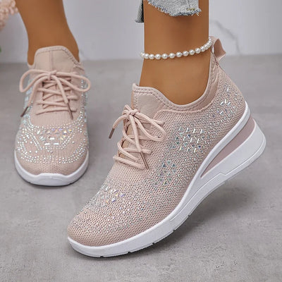 Estelle | Orthopedic sneakers with sparkling rhinestones