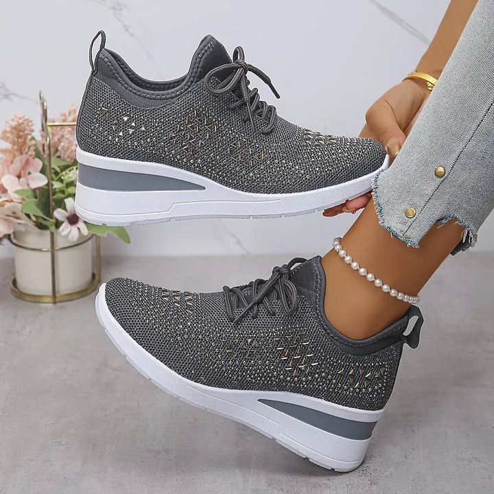 Estelle | Orthopedic sneakers with sparkling rhinestones