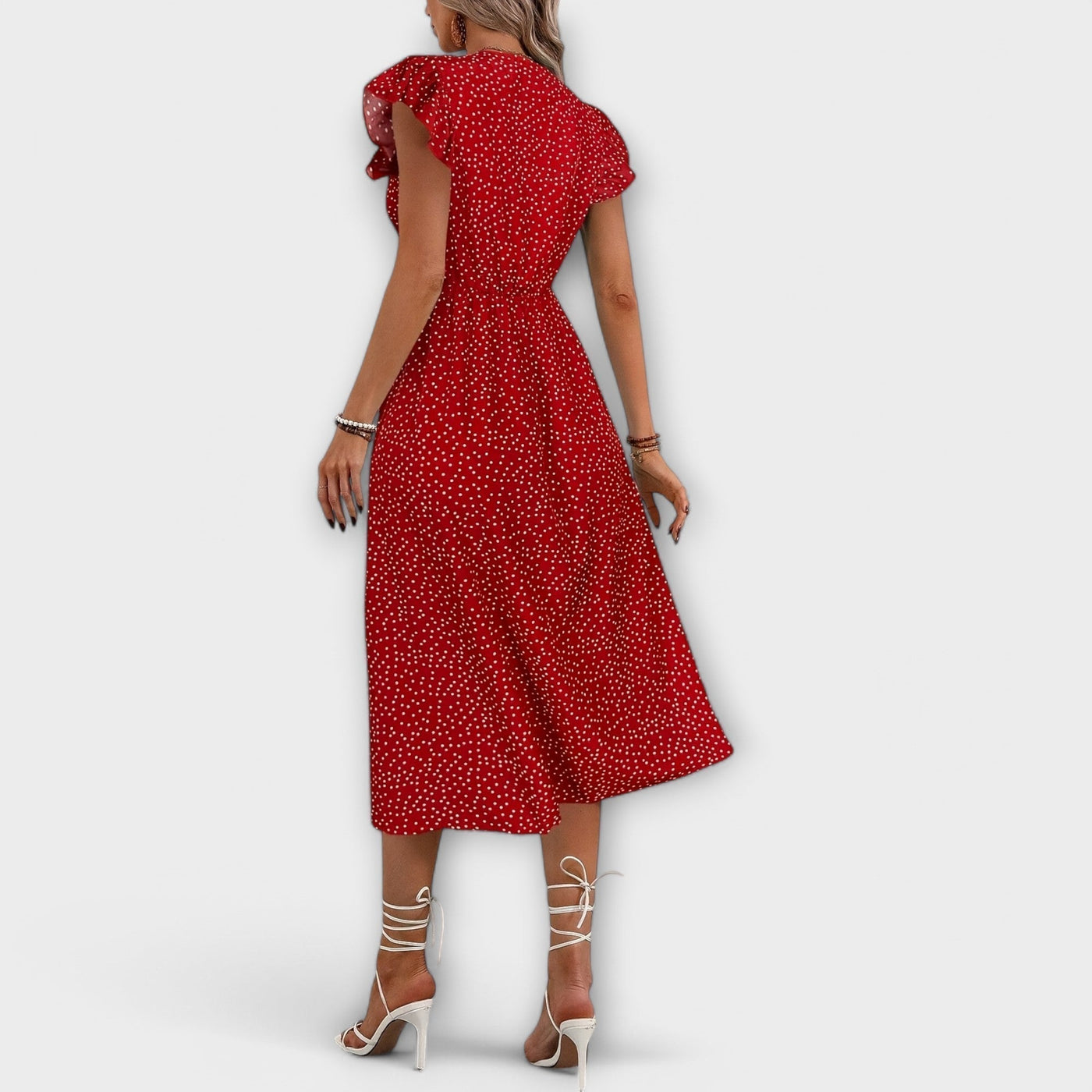 Nera | Polka Dot Midi Dress