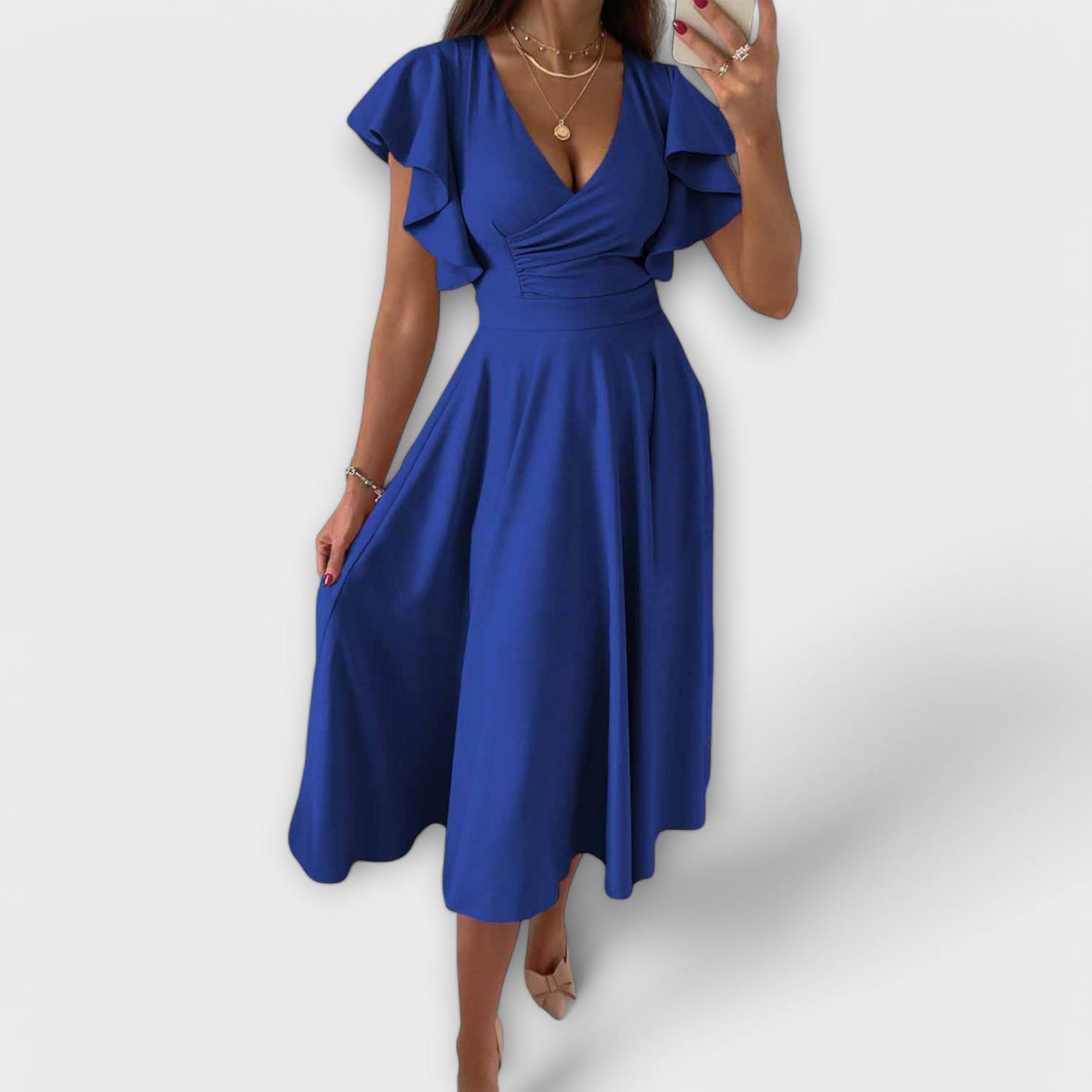 Lilo | Elegant V-Neck Dress