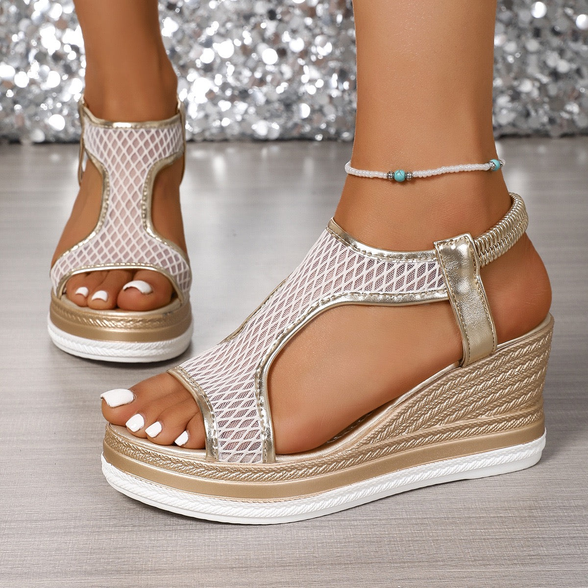 Sarah | Orthopedic slip-on wedge heels