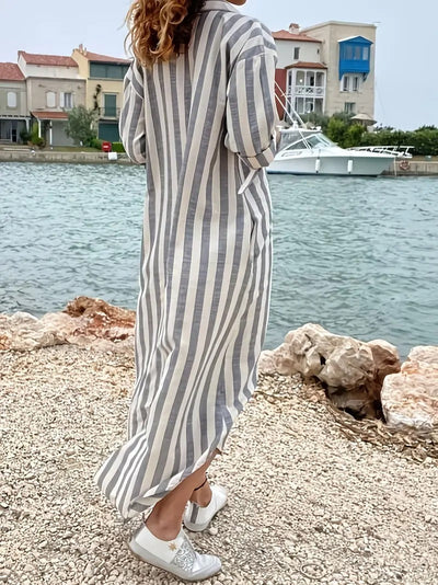 Danica™ | Striped Shirt Dress