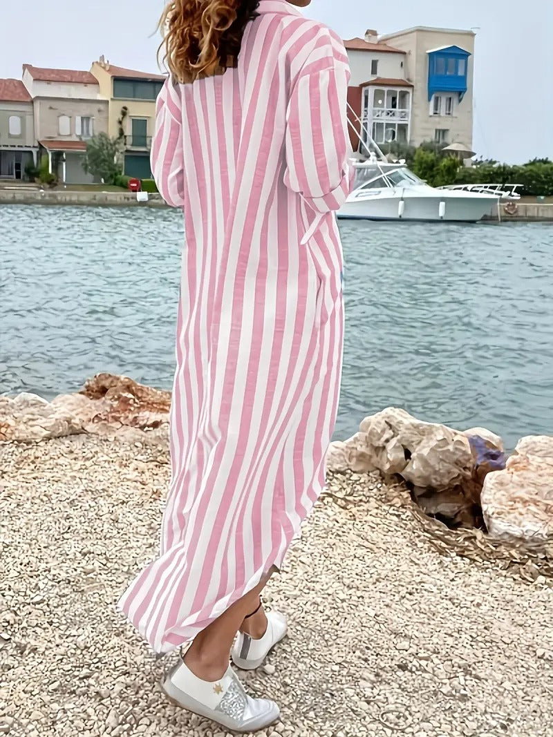 Danica™ | Striped Shirt Dress
