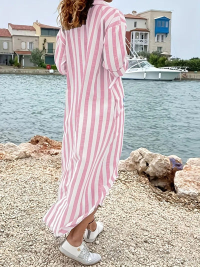 Danica™ | Striped Shirt Dress