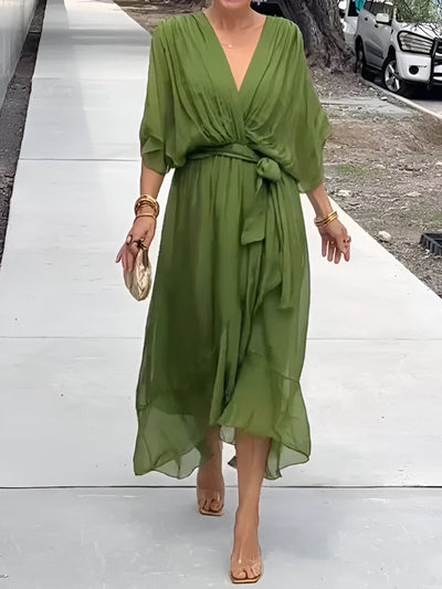 Vicky | Tie-Waist Midi Dress