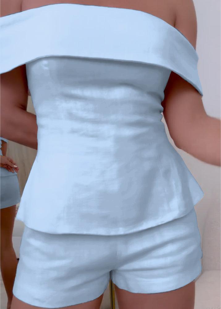 Morgan & Stella Vermont™ | White Cotton and Linen Two-piece Suit