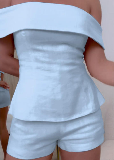Morgan & Stella Vermont™ | White Cotton and Linen Two-piece Suit
