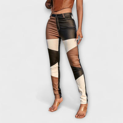Calliope | Pipe Pants in Color Block Design