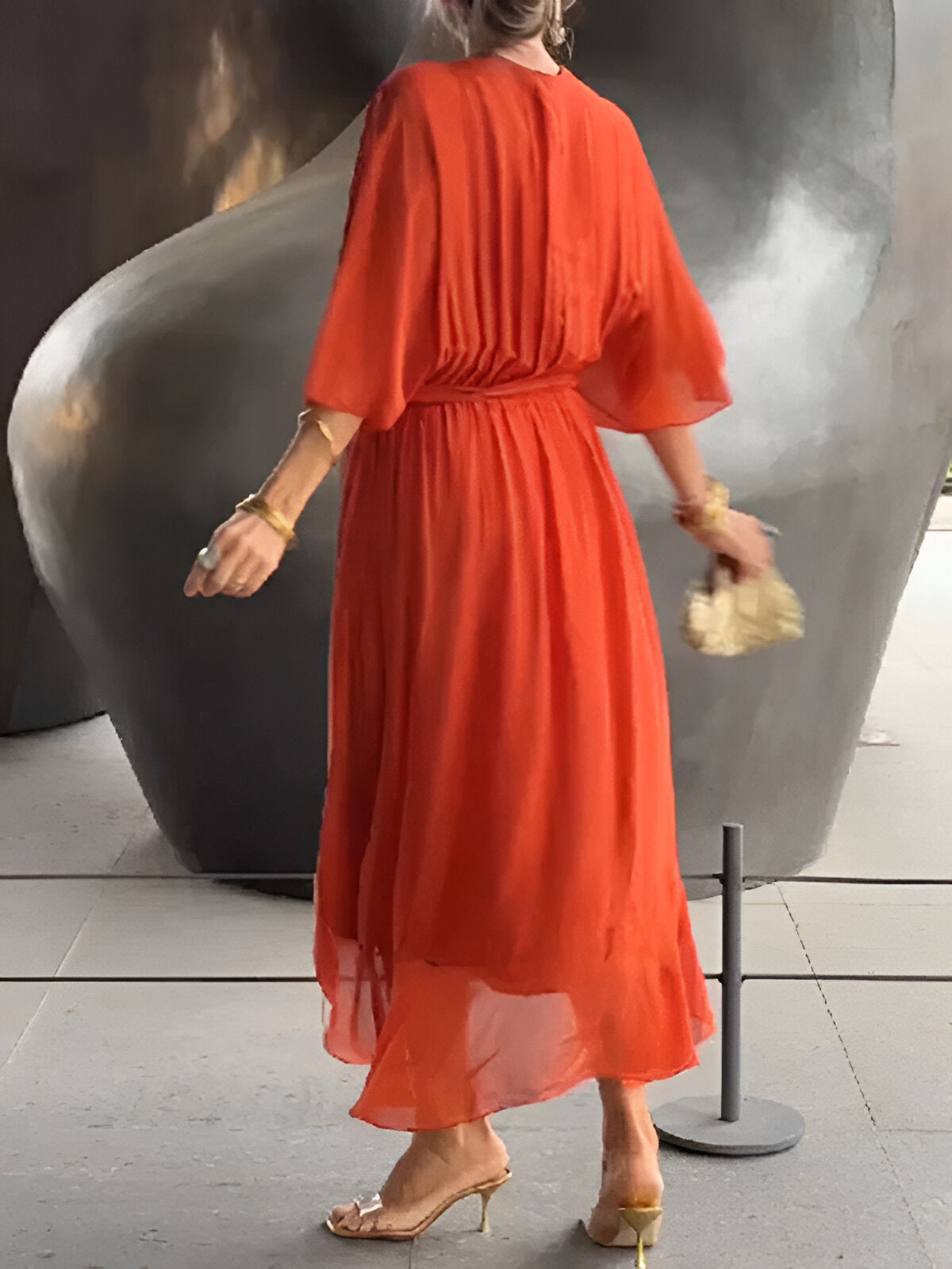 Vicky | Tie-Waist Midi Dress