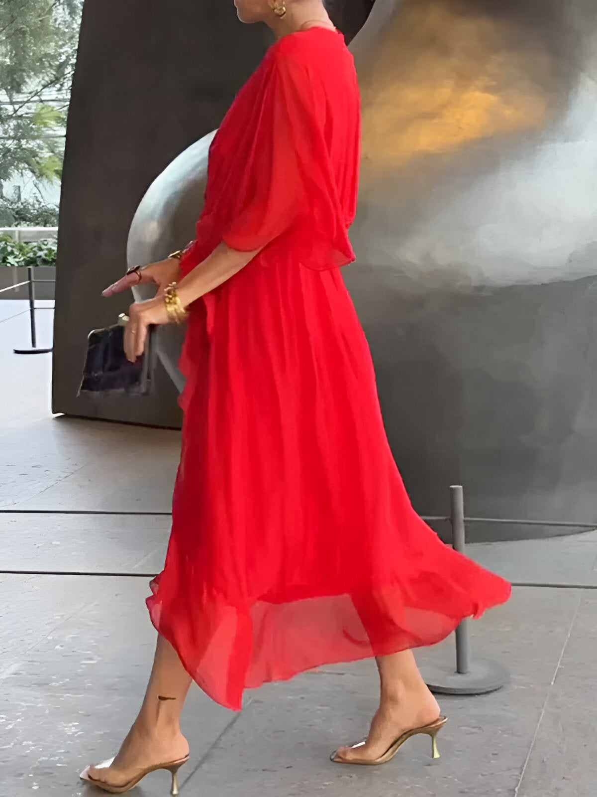 Vicky | Tie-Waist Midi Dress