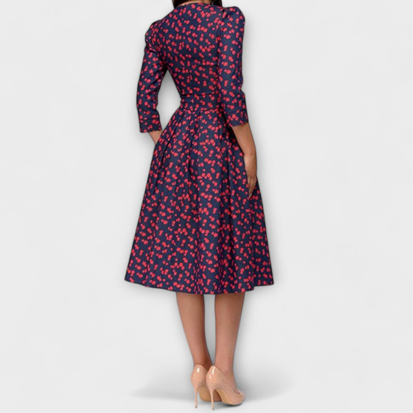 Retrozo | Elegant knee-length dress