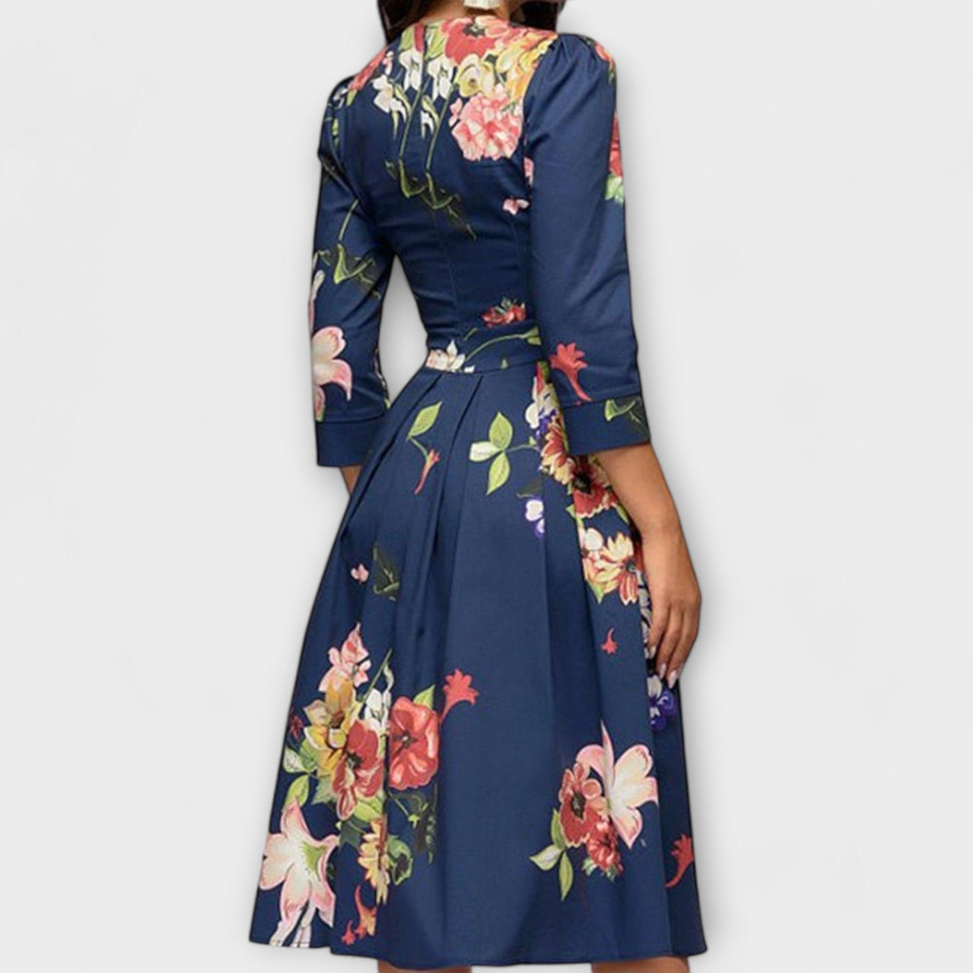 Retrozo | Elegant knee-length dress