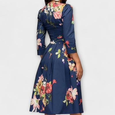 Retrozo | Elegant knee-length dress
